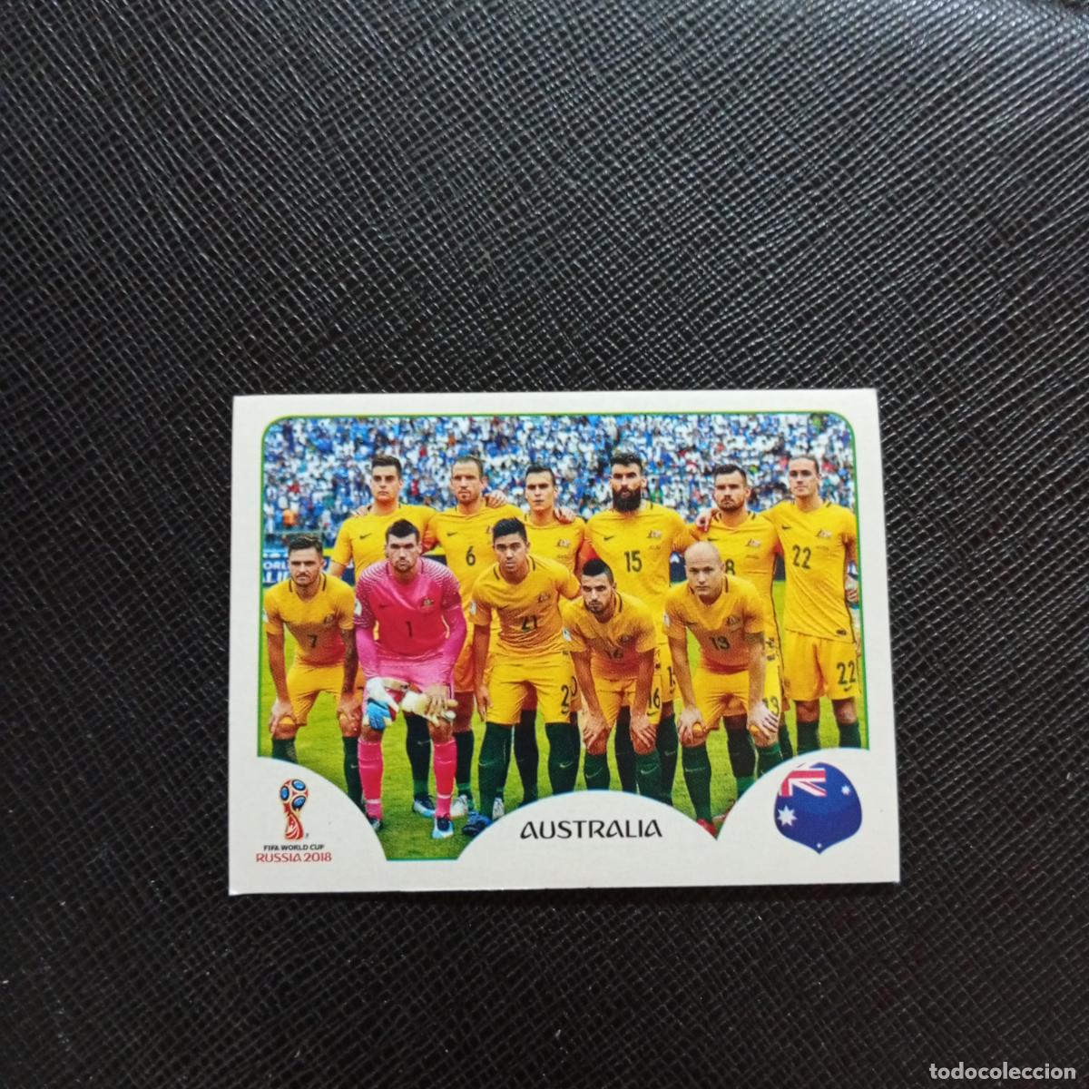 Football Stickers: 213 ALINEACION AUSTRALIA PANINI MUNDIAL RUSIA 2018 CROMO FUTBOL 18 - SIN PEGAR - CJ2 .