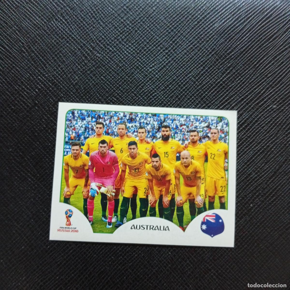 Football Stickers: 213 ALINEACION AUSTRALIA PANINI MUNDIAL RUSIA 2018 CROMO FUTBOL 18 - SIN PEGAR - CJ2 ...