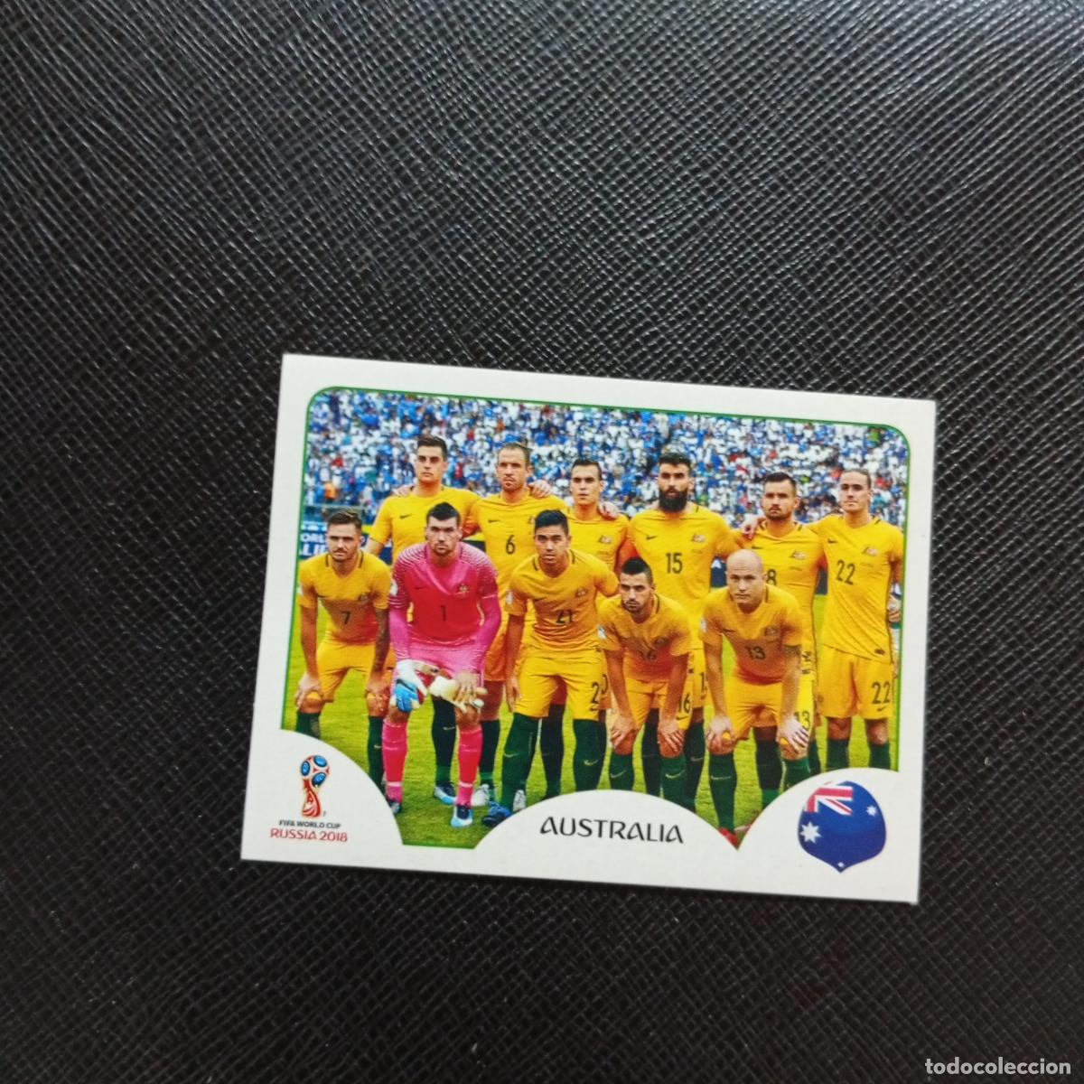 Football Stickers: 213 ALINEACION AUSTRALIA PANINI MUNDIAL RUSIA 2018 CROMO FUTBOL 18 - SIN PEGAR - CJ2 ...