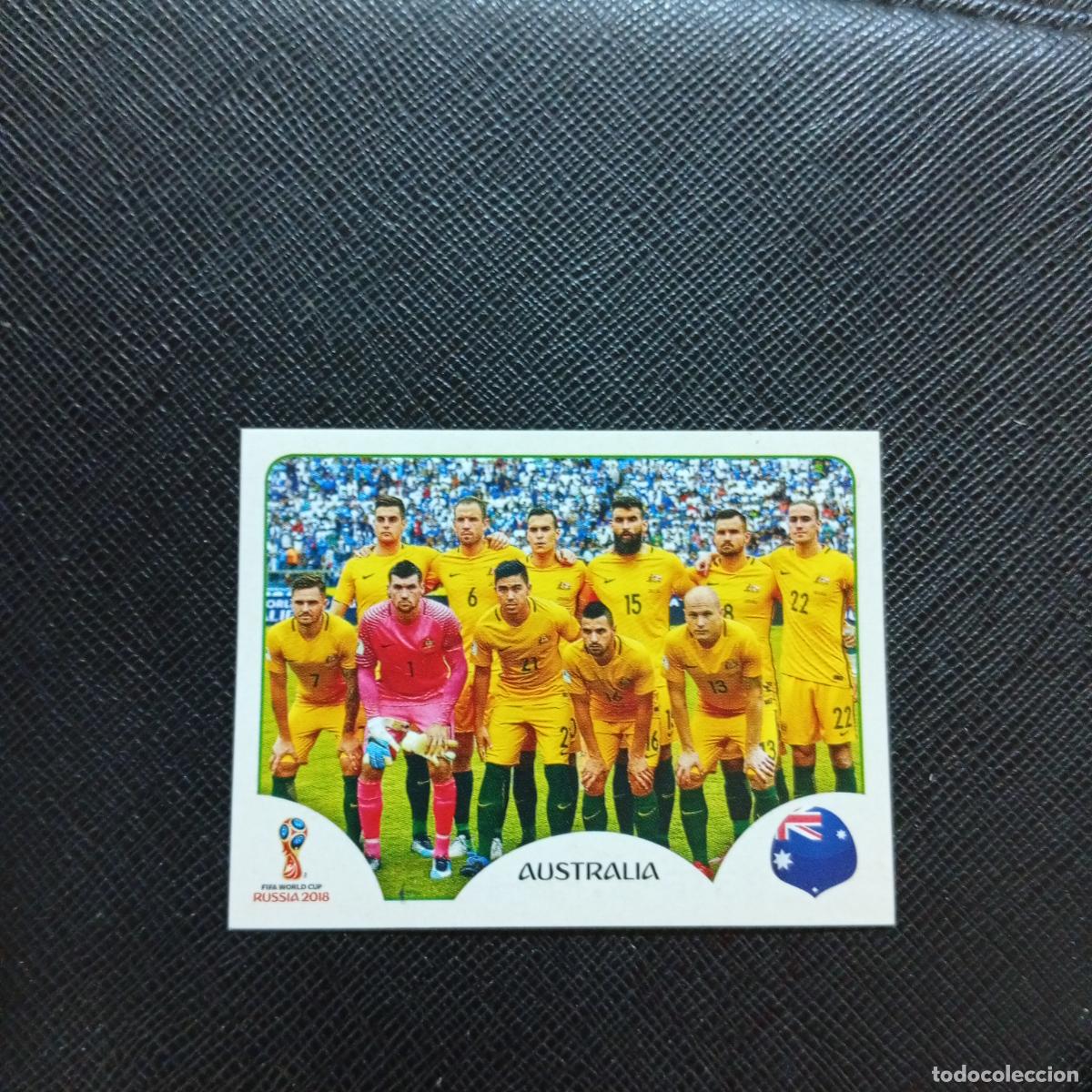 Football Stickers: 213 ALINEACION AUSTRALIA PANINI MUNDIAL RUSIA 2018 CROMO FUTBOL 18 - SIN PEGAR - CJ2 ...
