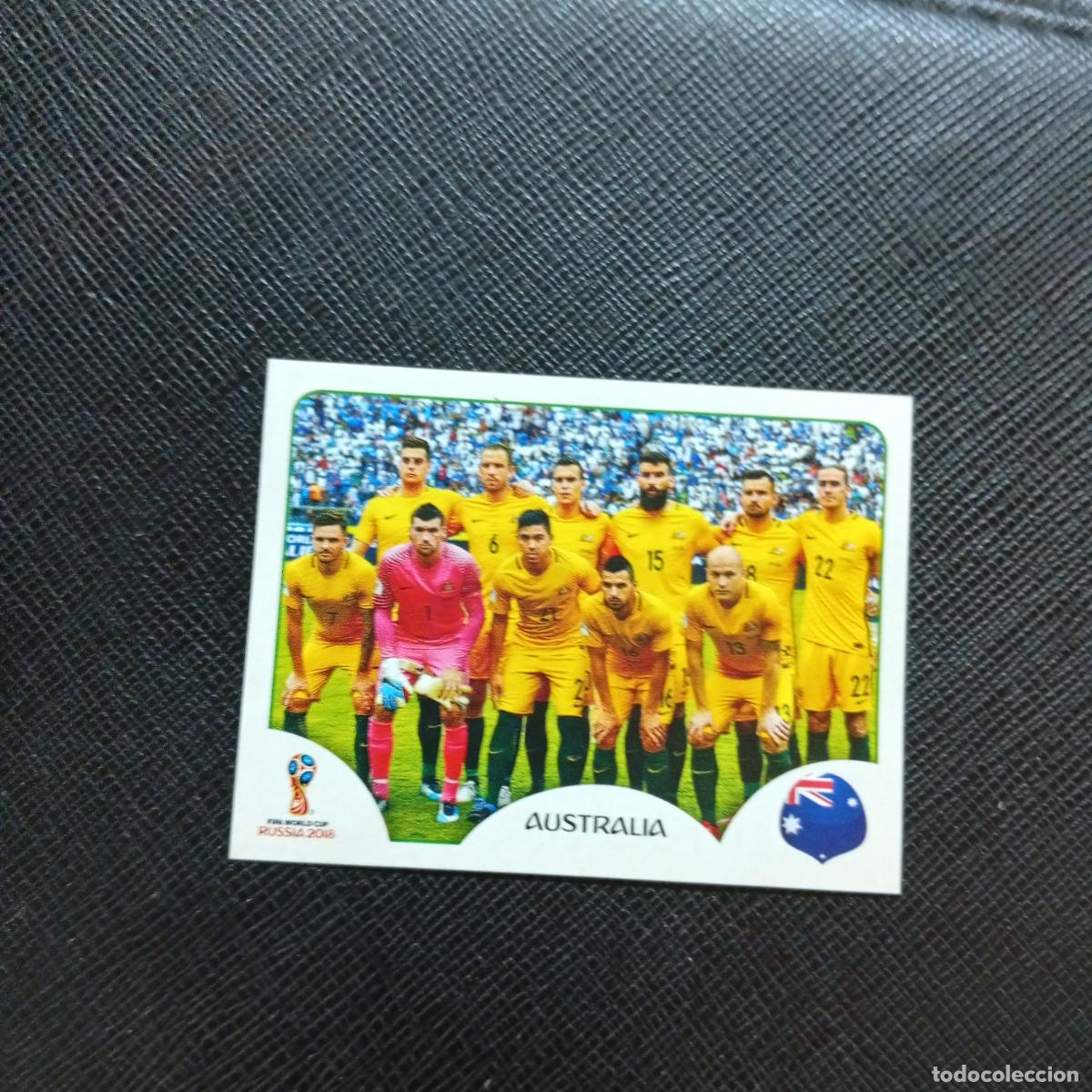 Football Stickers: 213 ALINEACION AUSTRALIA PANINI MUNDIAL RUSIA 2018 CROMO FUTBOL 18 - SIN PEGAR - CJ2 ....