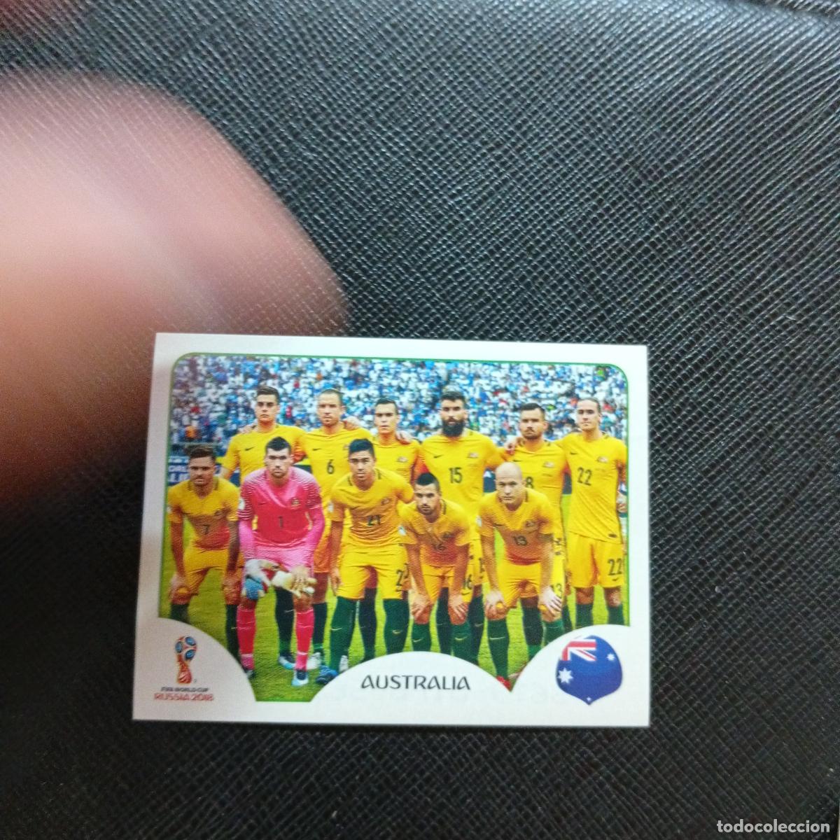 Football Stickers: 213 ALINEACION AUSTRALIA PANINI MUNDIAL RUSIA 2018 CROMO FUTBOL 18 - SIN PEGAR - CJ2 ....