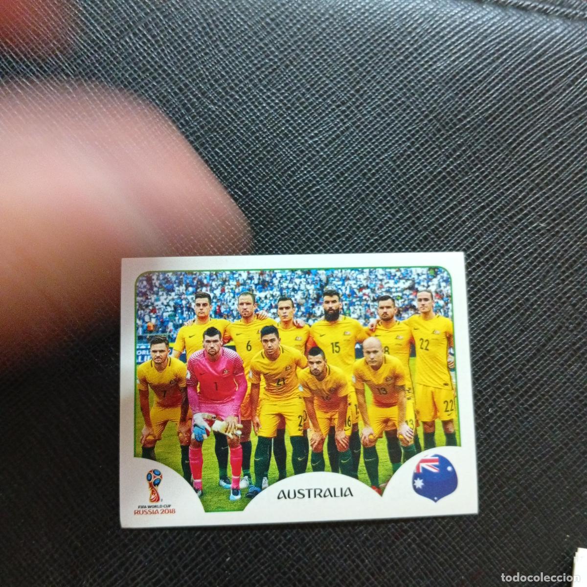 Football Stickers: 213 ALINEACION AUSTRALIA PANINI MUNDIAL RUSIA 2018 CROMO FUTBOL 18 - SIN PEGAR - CJ2 .....