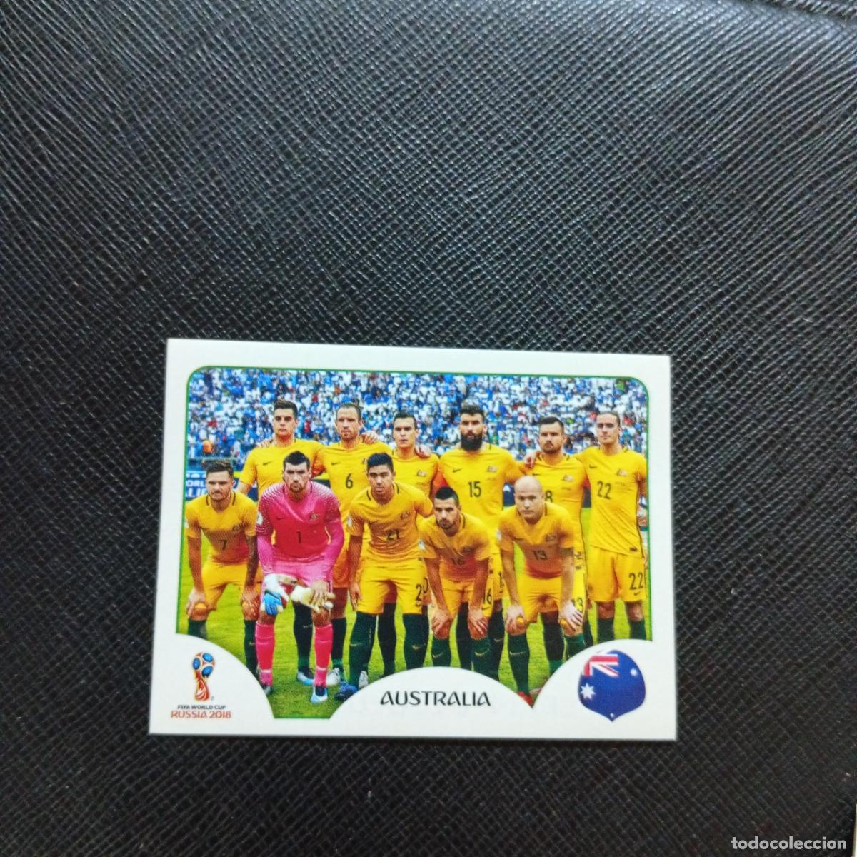 Football Stickers: 213 ALINEACION AUSTRALIA PANINI MUNDIAL RUSIA 2018 CROMO FUTBOL 18 - SIN PEGAR - CJ2 ......