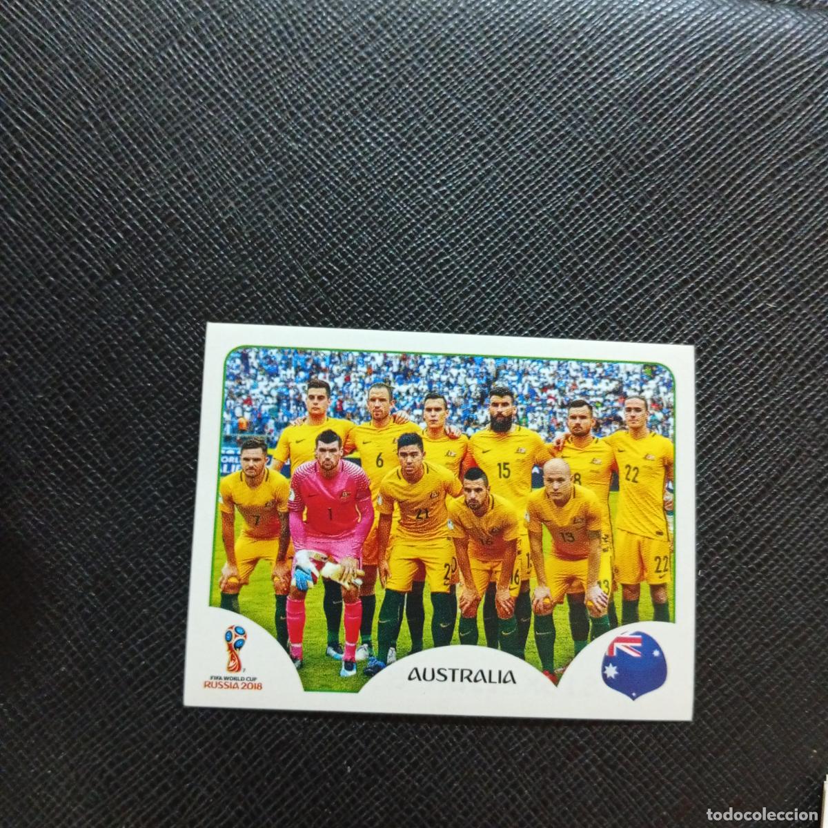 Football Stickers: 213 ALINEACION AUSTRALIA PANINI MUNDIAL RUSIA 2018 CROMO FUTBOL 18 - SIN PEGAR - CJ2 .......