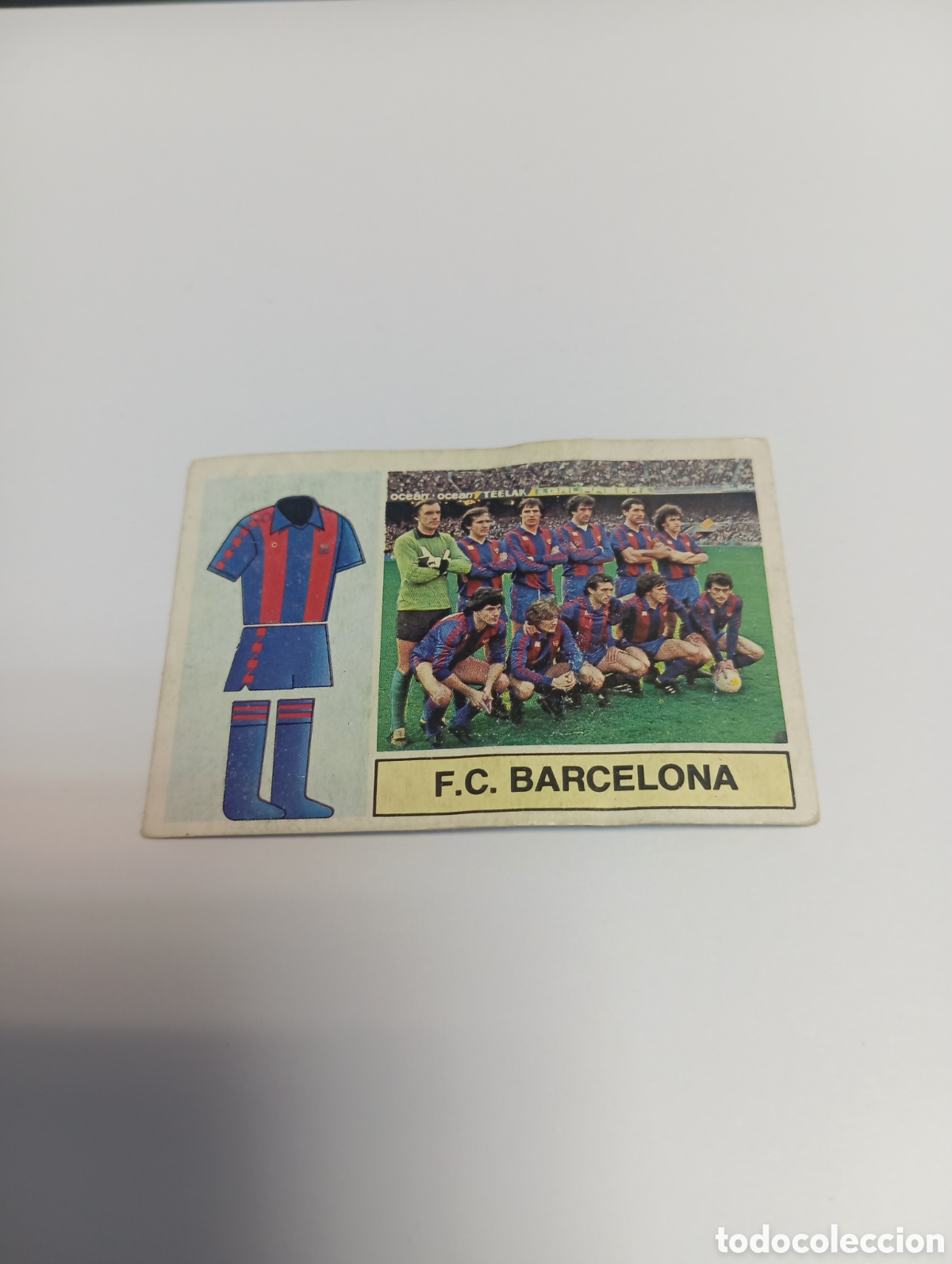 Football Stickers: ALINEACI&Oacute;N Barcelona Liga Este 1982 1983 RECUPERADO 82 83