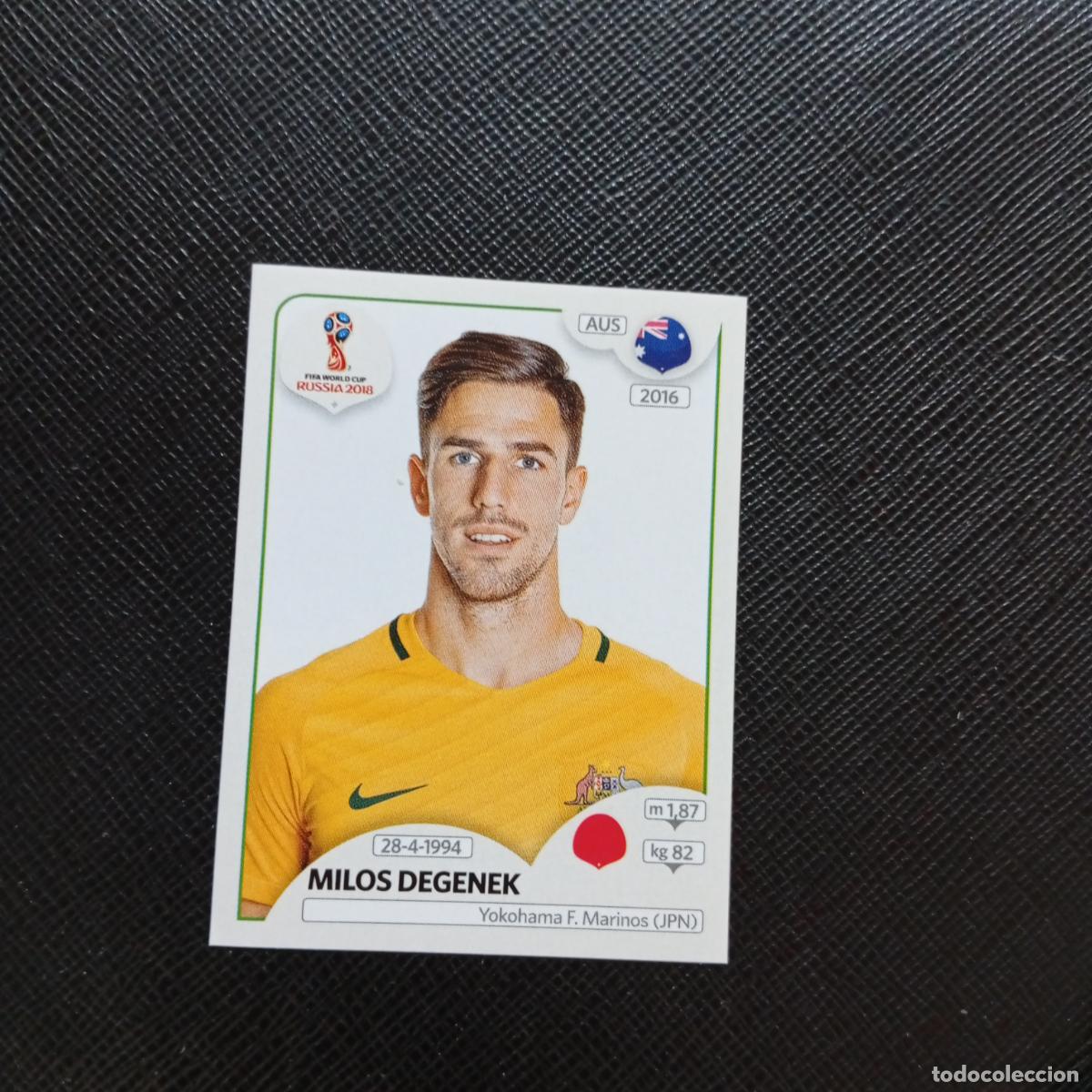 Cromos de f&uacute;tbol: 216 MILOS DEGENEK AUSTRALIA PANINI MUNDIAL RUSIA 2018 CROMO FUTBOL 18 - SIN PEGAR - CJ2 .