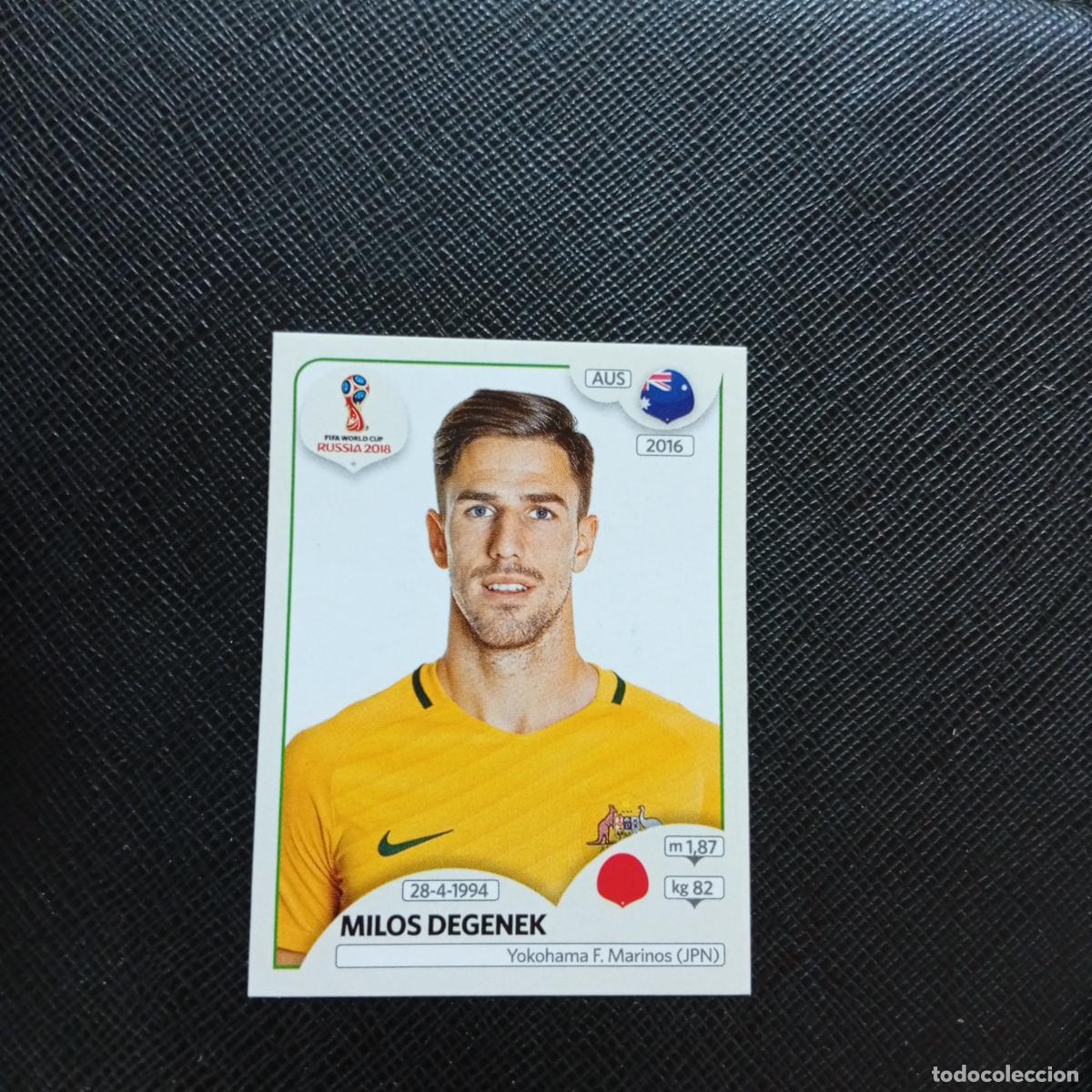 Cromos de f&uacute;tbol: 216 MILOS DEGENEK AUSTRALIA PANINI MUNDIAL RUSIA 2018 CROMO FUTBOL 18 - SIN PEGAR - CJ2 .