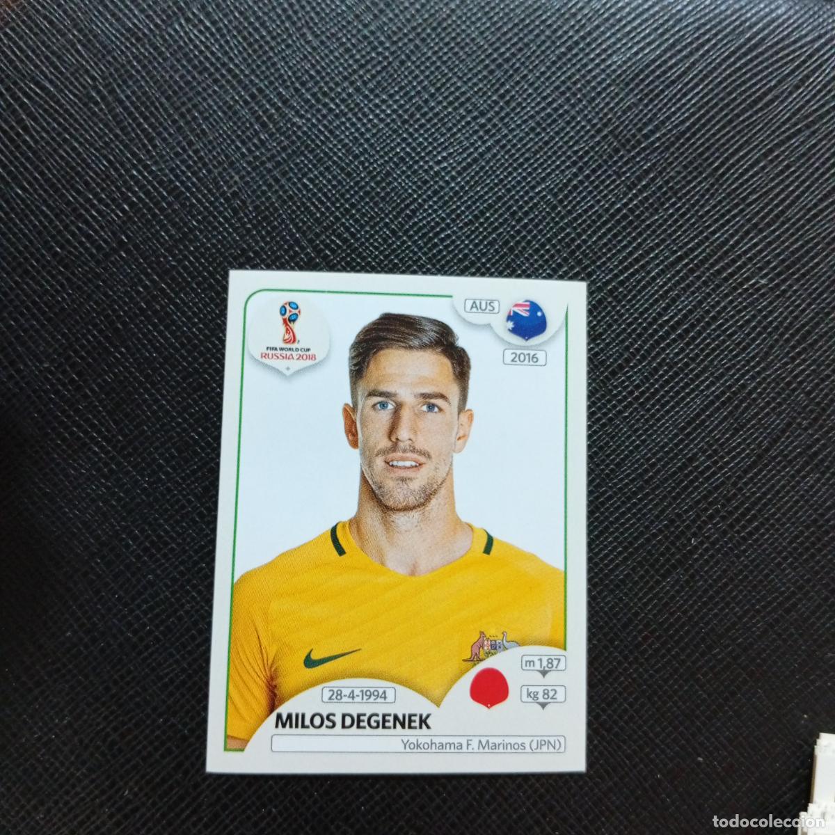 Cromos de f&uacute;tbol: 216 MILOS DEGENEK AUSTRALIA PANINI MUNDIAL RUSIA 2018 CROMO FUTBOL 18 - SIN PEGAR - CJ2 ..
