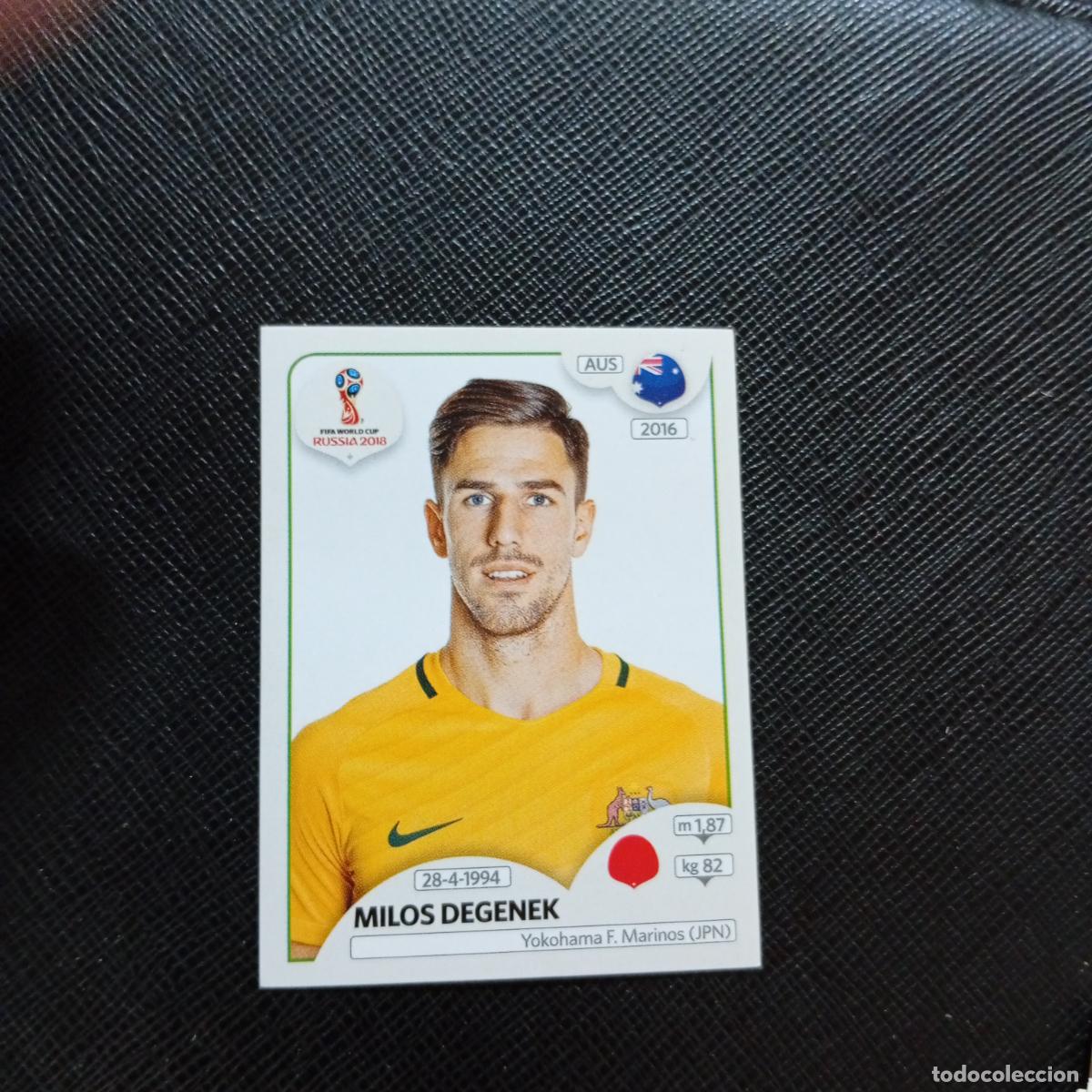 Cromos de f&uacute;tbol: 216 MILOS DEGENEK AUSTRALIA PANINI MUNDIAL RUSIA 2018 CROMO FUTBOL 18 - SIN PEGAR - CJ2
