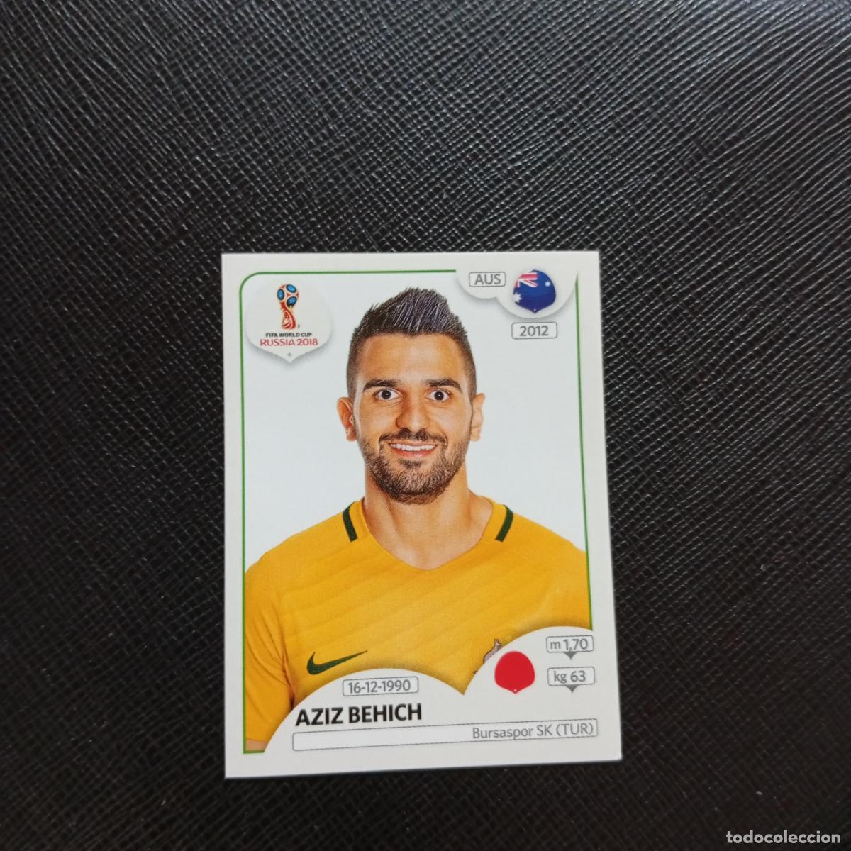 Cromos de f&uacute;tbol: 218 AZIZ BEHICH AUSTRALIA PANINI MUNDIAL RUSIA 2018 CROMO FUTBOL 18 - SIN PEGAR - CJ2