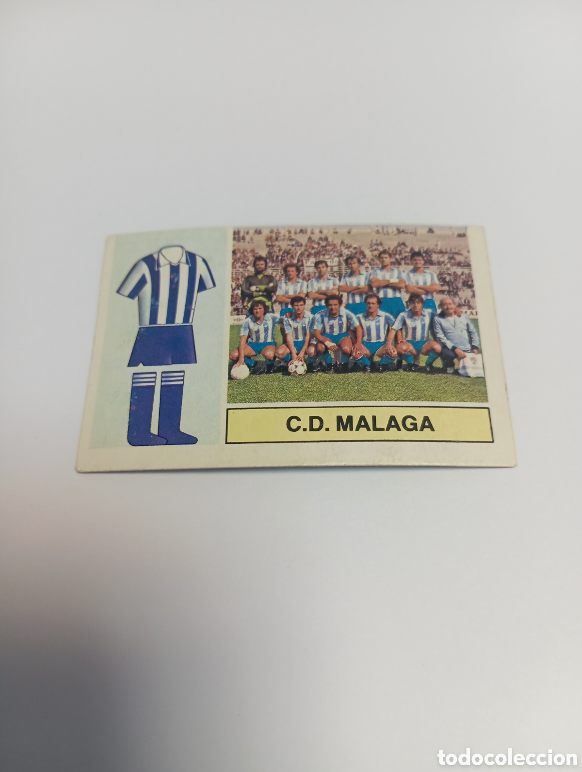 Cromos de f&uacute;tbol: ALINEACI&Oacute;N M&aacute;laga Liga Este 1982 1983 RECUPERADO 82 83