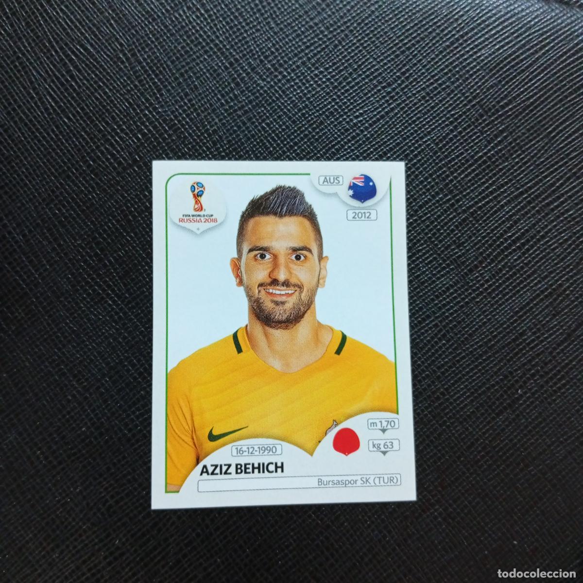 Cromos de f&uacute;tbol: 218 AZIZ BEHICH AUSTRALIA PANINI MUNDIAL RUSIA 2018 CROMO FUTBOL 18 - SIN PEGAR - CJ2 .
