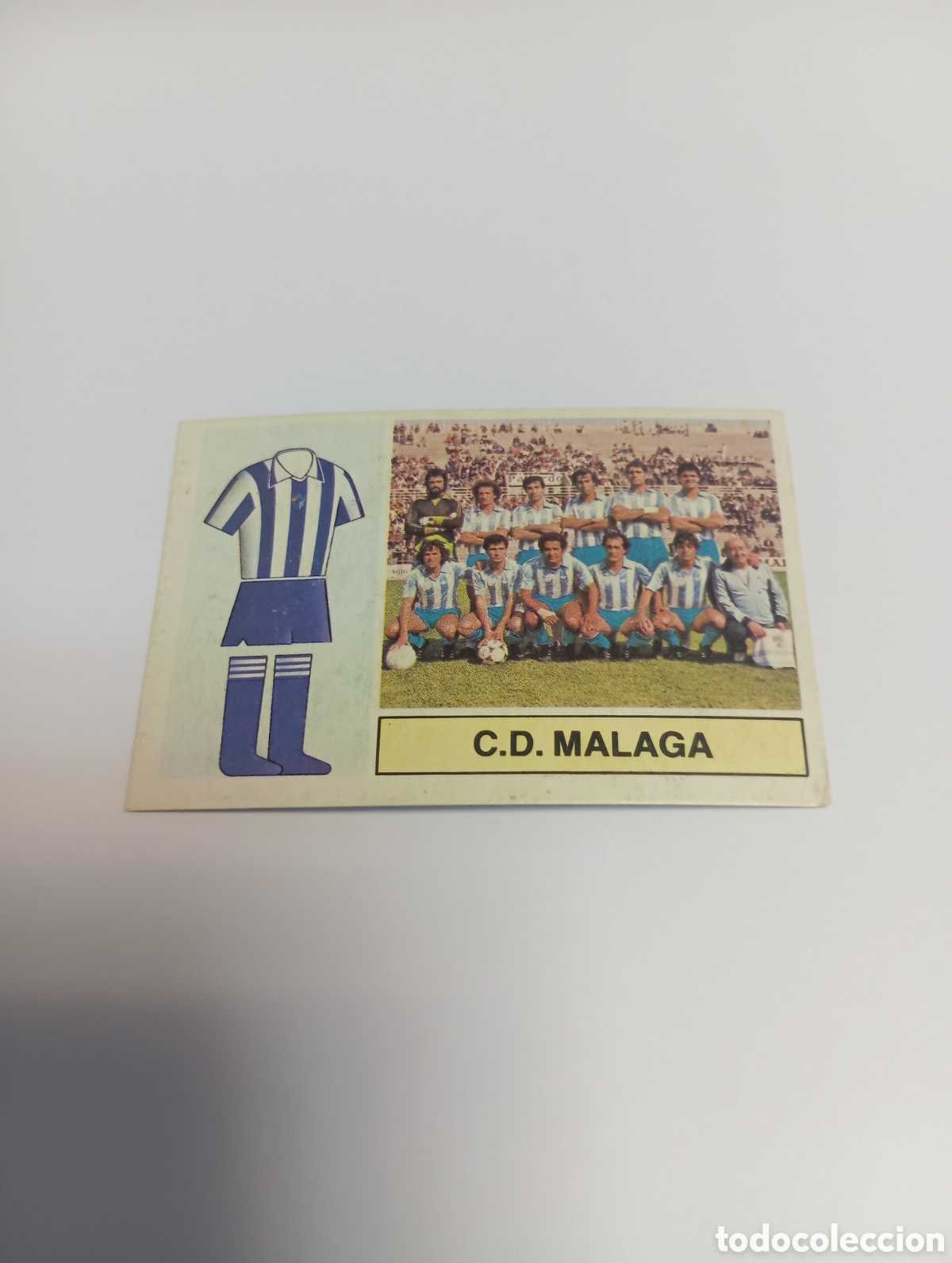 Cromos de f&uacute;tbol: ALINEACI&Oacute;N M&aacute;laga Liga Este 1982 1983 RECUPERADO 82 83