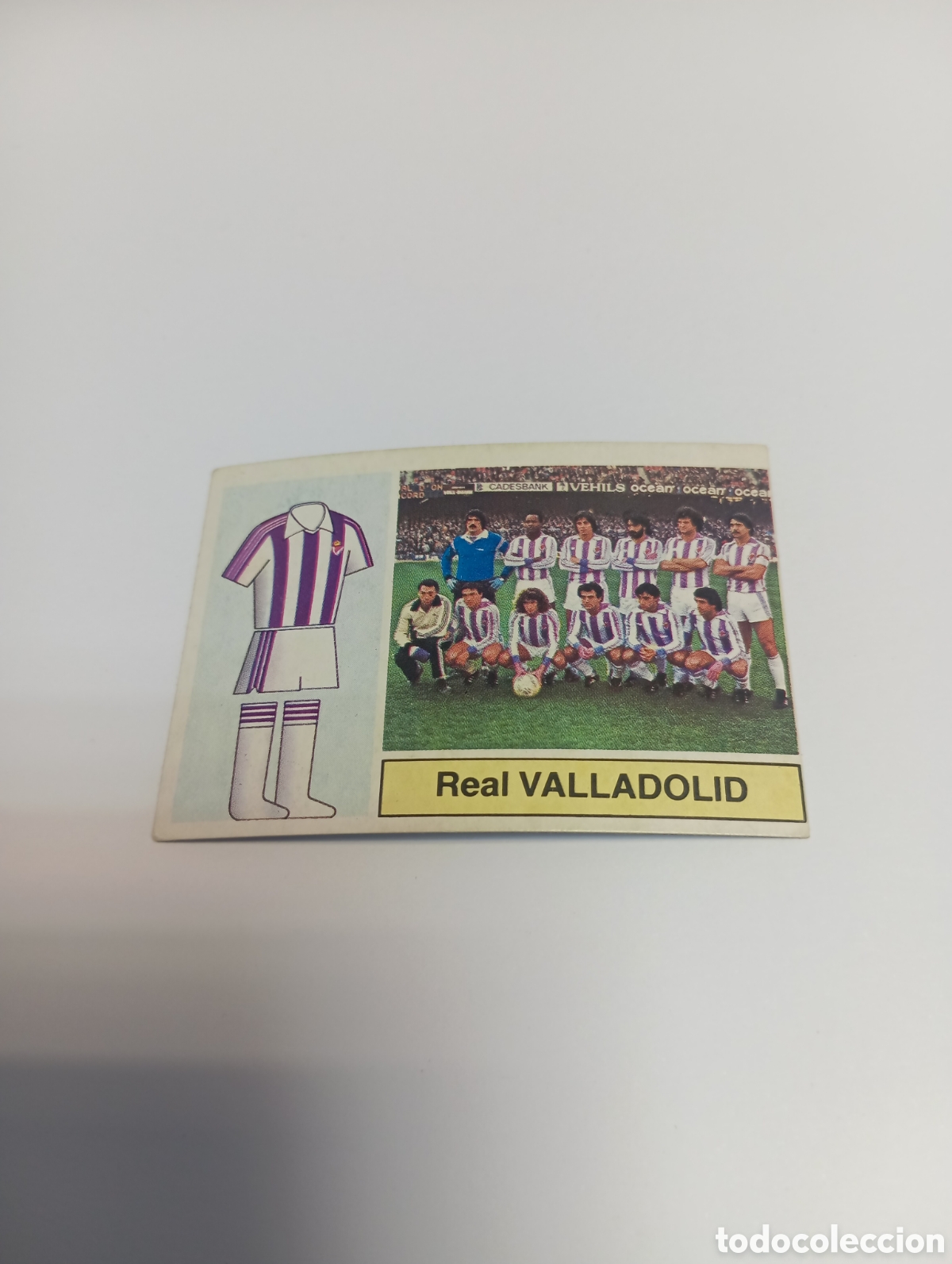 Cromos de f&uacute;tbol: ALINEACI&Oacute;N VALLADOLID Liga Este 1982 1983 NUEVO 82 83 SIN PEGAR