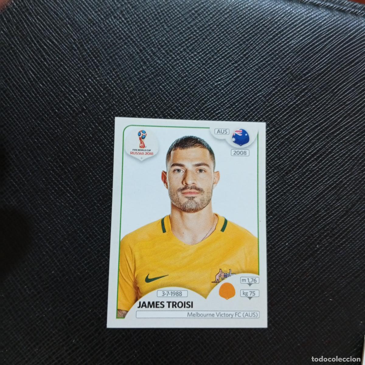 Cromos de f&uacute;tbol: 223 JAMES TROISI AUSTRALIA PANINI MUNDIAL RUSIA 2018 CROMO FUTBOL 18 - SIN PEGAR - CJ2 .