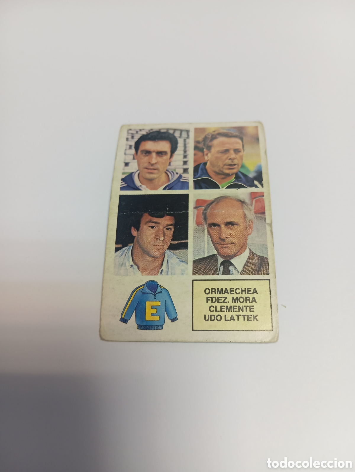 Cromos de f&uacute;tbol: ENTRENADORES ORMAECHEA MORA CLEMENTE UDO LATTEK Liga Este 1982 1983 NUEVO 82 83 SIN PEGAR