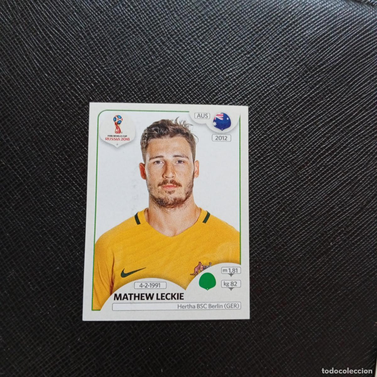 Fu&szlig;ball-Sticker: 229 MATHEW LECKIE AUSTRALIA PANINI MUNDIAL RUSIA 2018 CROMO FUTBOL 18 - SIN PEGAR - CJ2