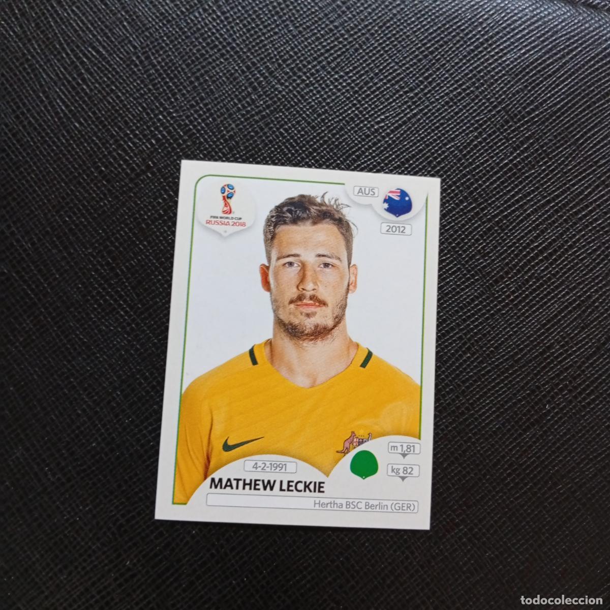Fu&szlig;ball-Sticker: 229 MATHEW LECKIE AUSTRALIA PANINI MUNDIAL RUSIA 2018 CROMO FUTBOL 18 - SIN PEGAR - CJ2