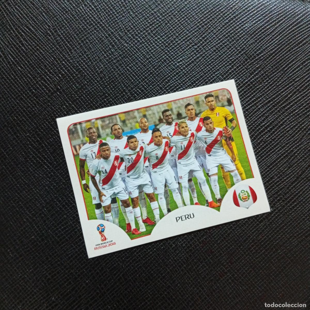 Cromos de f&uacute;tbol: 233 ALINEACION PERU PANINI MUNDIAL RUSIA 2018 CROMO FUTBOL 18 - SIN PEGAR - CJ2