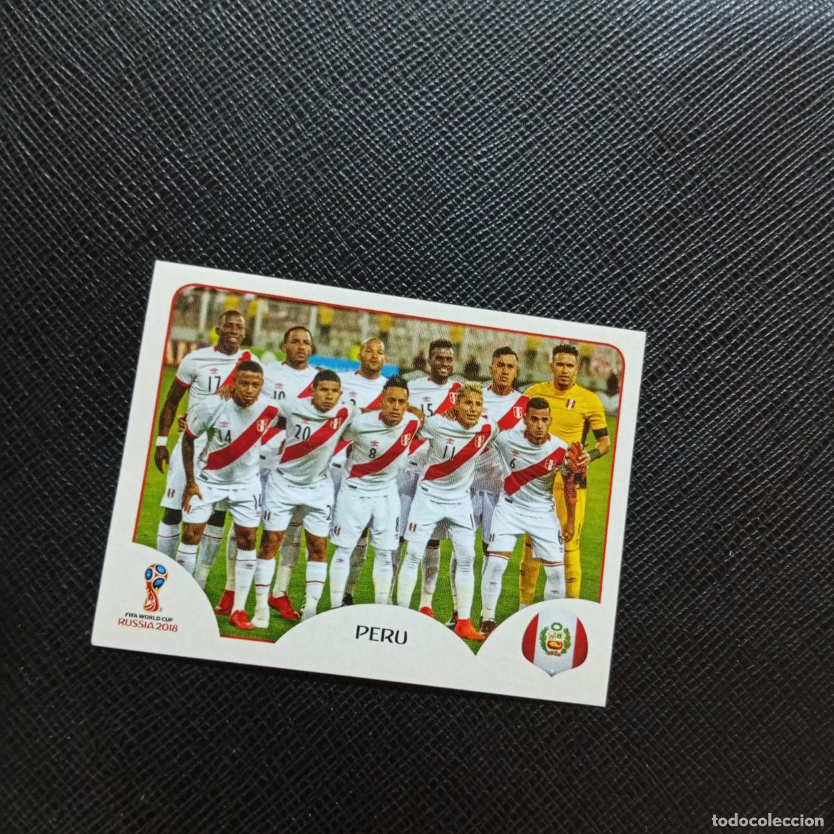Cromos de f&uacute;tbol: 233 ALINEACION PERU PANINI MUNDIAL RUSIA 2018 CROMO FUTBOL 18 - SIN PEGAR - CJ2