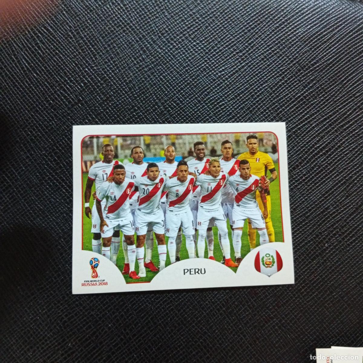 Cromos de f&uacute;tbol: 233 ALINEACION PERU PANINI MUNDIAL RUSIA 2018 CROMO FUTBOL 18 - SIN PEGAR - CJ2 .