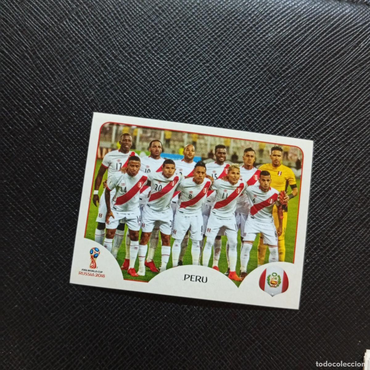 Cromos de f&uacute;tbol: 233 ALINEACION PERU PANINI MUNDIAL RUSIA 2018 CROMO FUTBOL 18 - SIN PEGAR - CJ2 ..