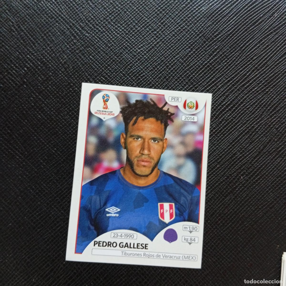 Cromos de f&uacute;tbol: 234 PEDRO GALLASE PERU PANINI MUNDIAL RUSIA 2018 CROMO FUTBOL 18 - SIN PEGAR - CJ2