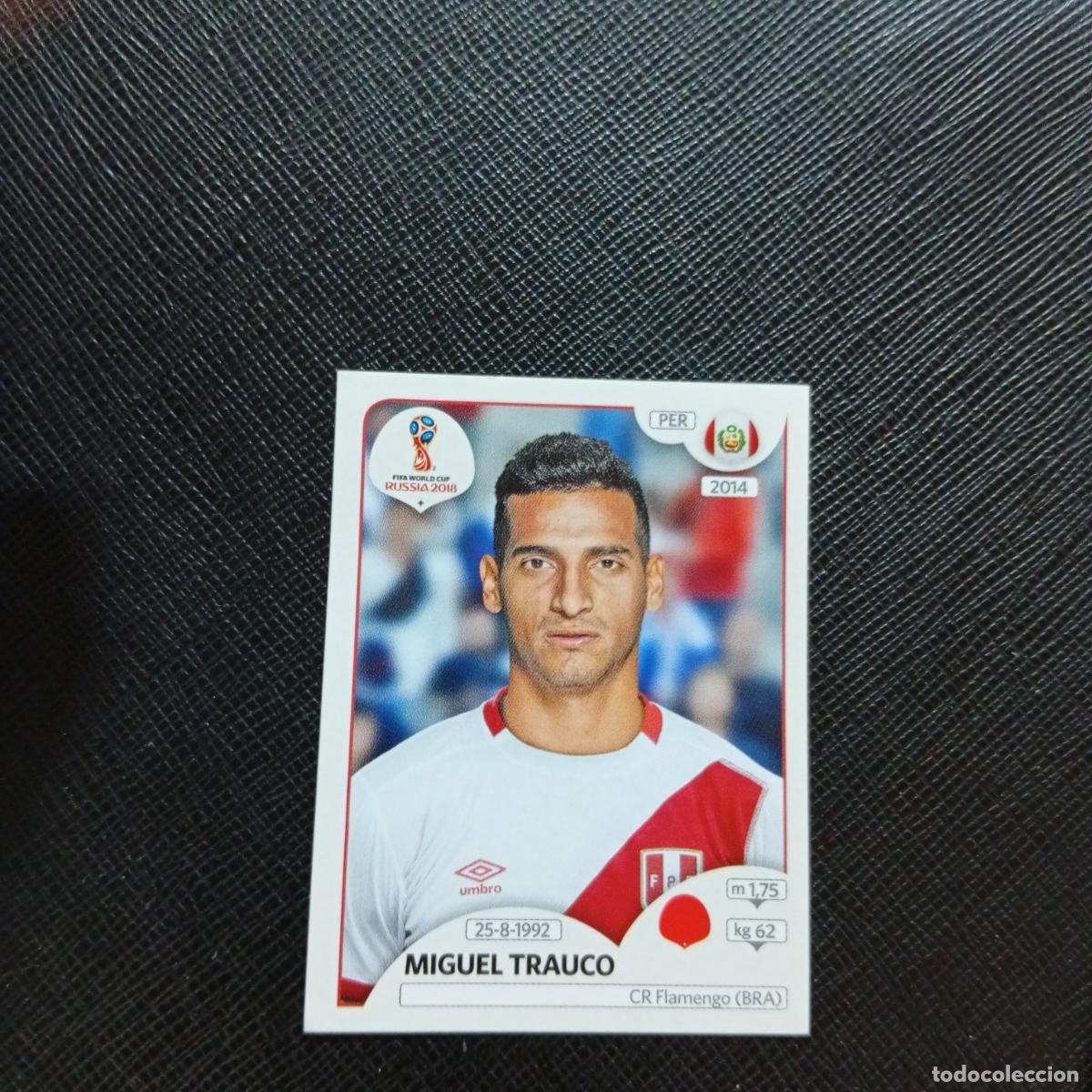 Cromos de f&uacute;tbol: 237 MIGUEL TRAUCO PERU PANINI MUNDIAL RUSIA 2018 CROMO FUTBOL 18 - SIN PEGAR - CJ2
