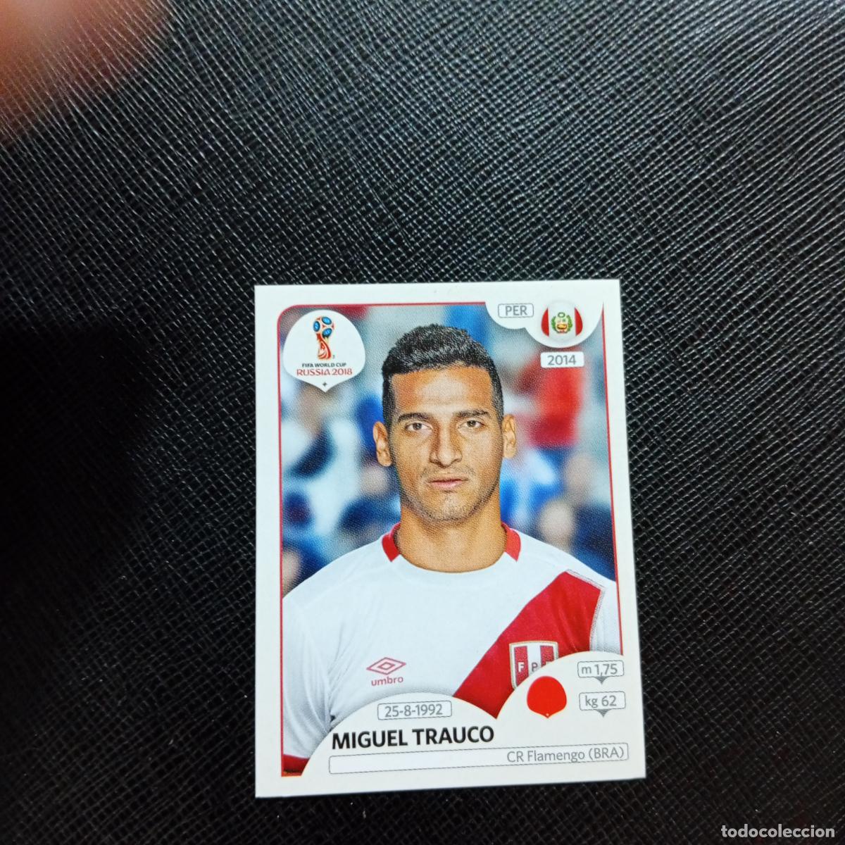 Cromos de f&uacute;tbol: 237 MIGUEL TRAUCO PERU PANINI MUNDIAL RUSIA 2018 CROMO FUTBOL 18 - SIN PEGAR - CJ2