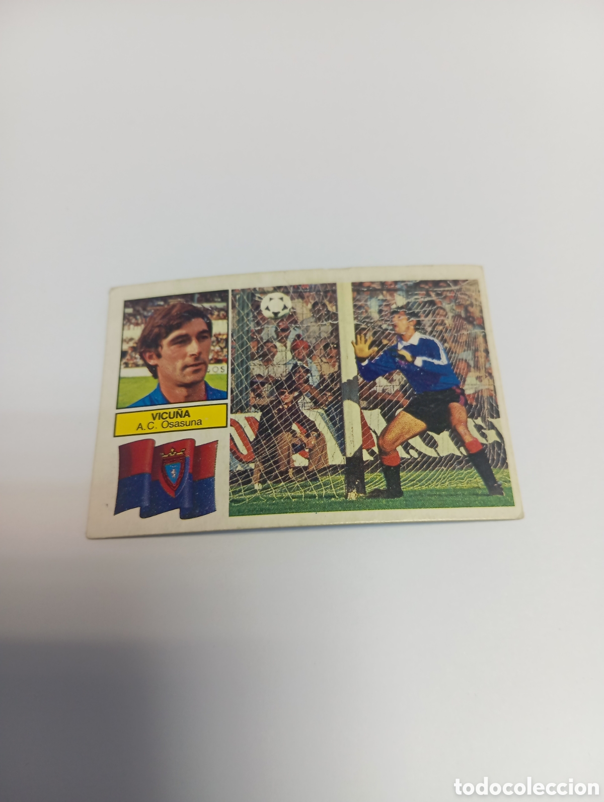 Figurine di Calcio: VICU&Ntilde;A Osasuna Liga Este 1982 1983 RECUPERADO 82 83