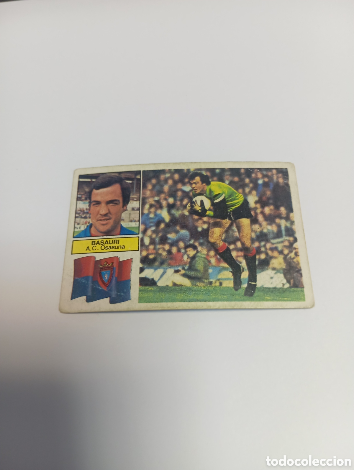 Fu&szlig;ball-Sticker: BASAURI Osasuna Liga Este 1982 1983 NUEVO 82 83 SIN PEGAR