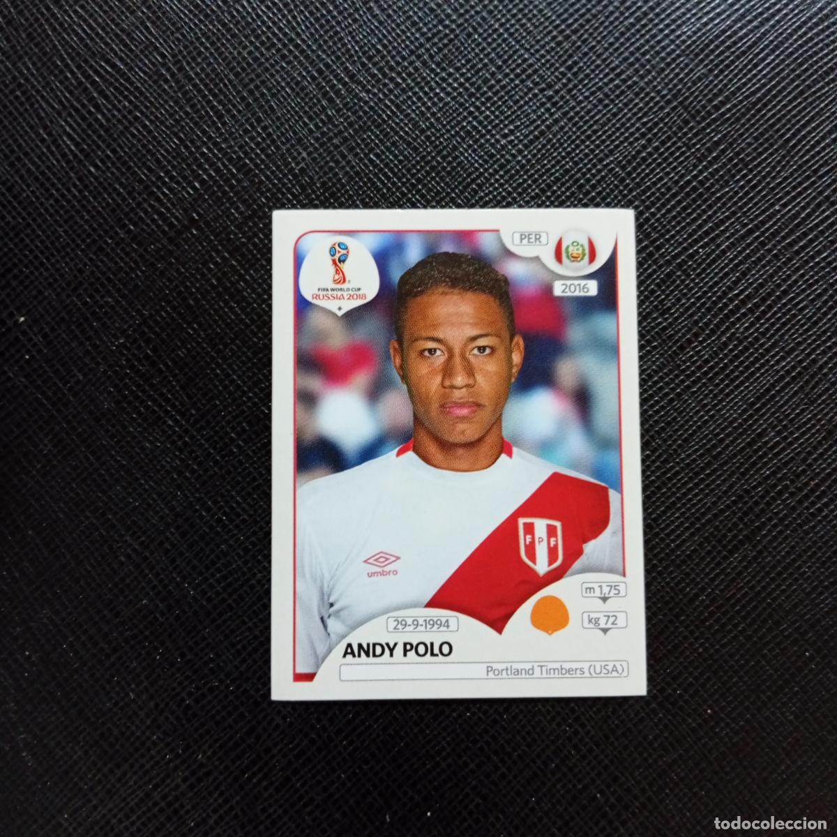 Cartes &agrave; collectionner de Football: 244 ANDY POLO PERU PANINI MUNDIAL RUSIA 2018 CROMO FUTBOL 18 - SIN PEGAR - CJ2