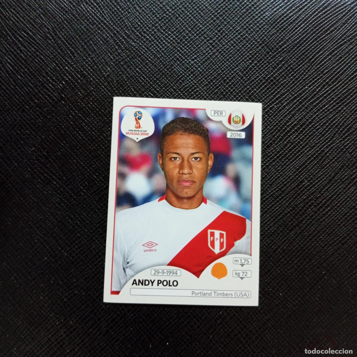 Cartes &agrave; collectionner de Football: 244 ANDY POLO PERU PANINI MUNDIAL RUSIA 2018 CROMO FUTBOL 18 - SIN PEGAR - CJ2