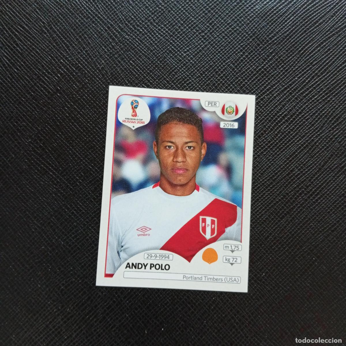 Cartes &agrave; collectionner de Football: 244 ANDY POLO PERU PANINI MUNDIAL RUSIA 2018 CROMO FUTBOL 18 - SIN PEGAR - CJ2 .