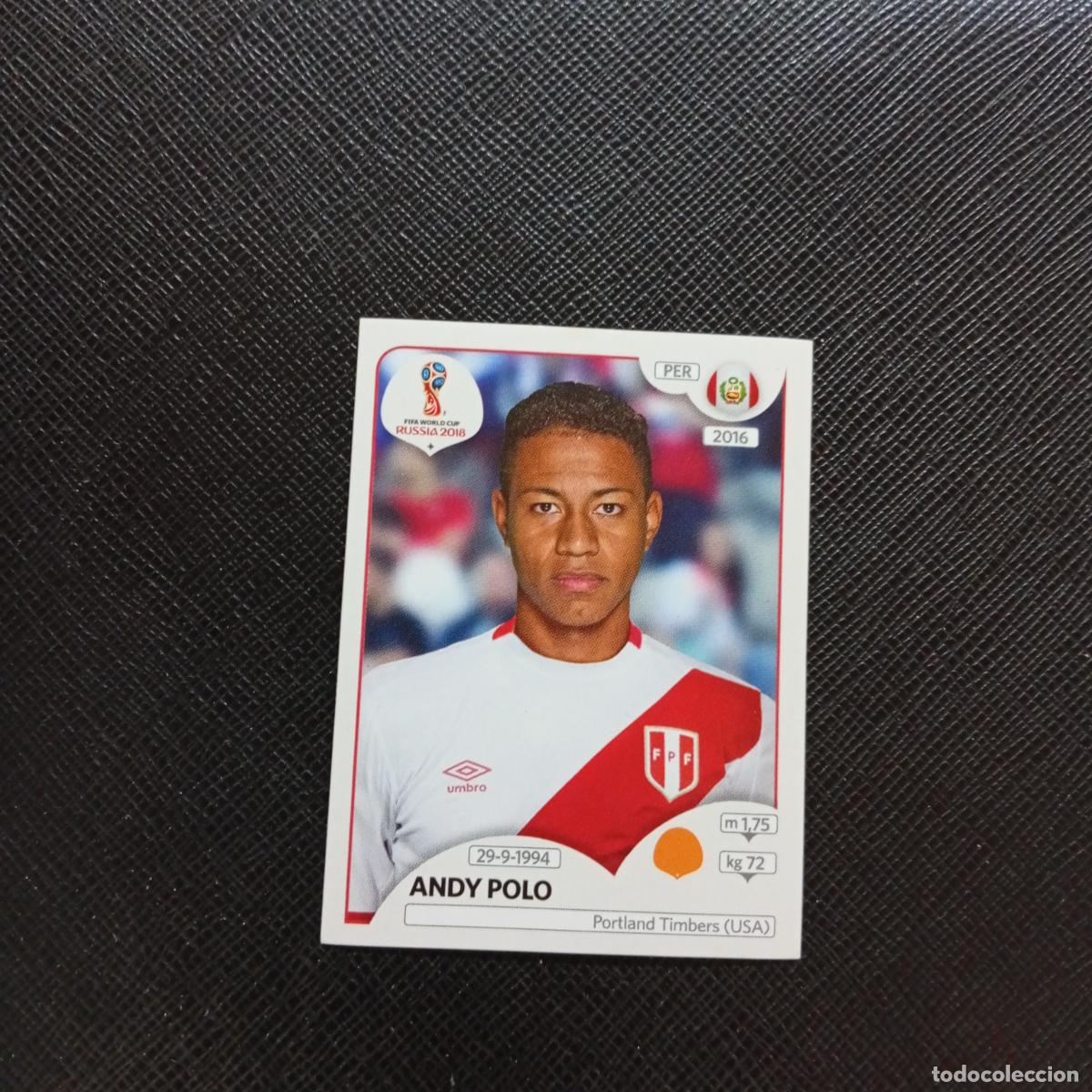 Cartes &agrave; collectionner de Football: 244 ANDY POLO PERU PANINI MUNDIAL RUSIA 2018 CROMO FUTBOL 18 - SIN PEGAR - CJ2 ..