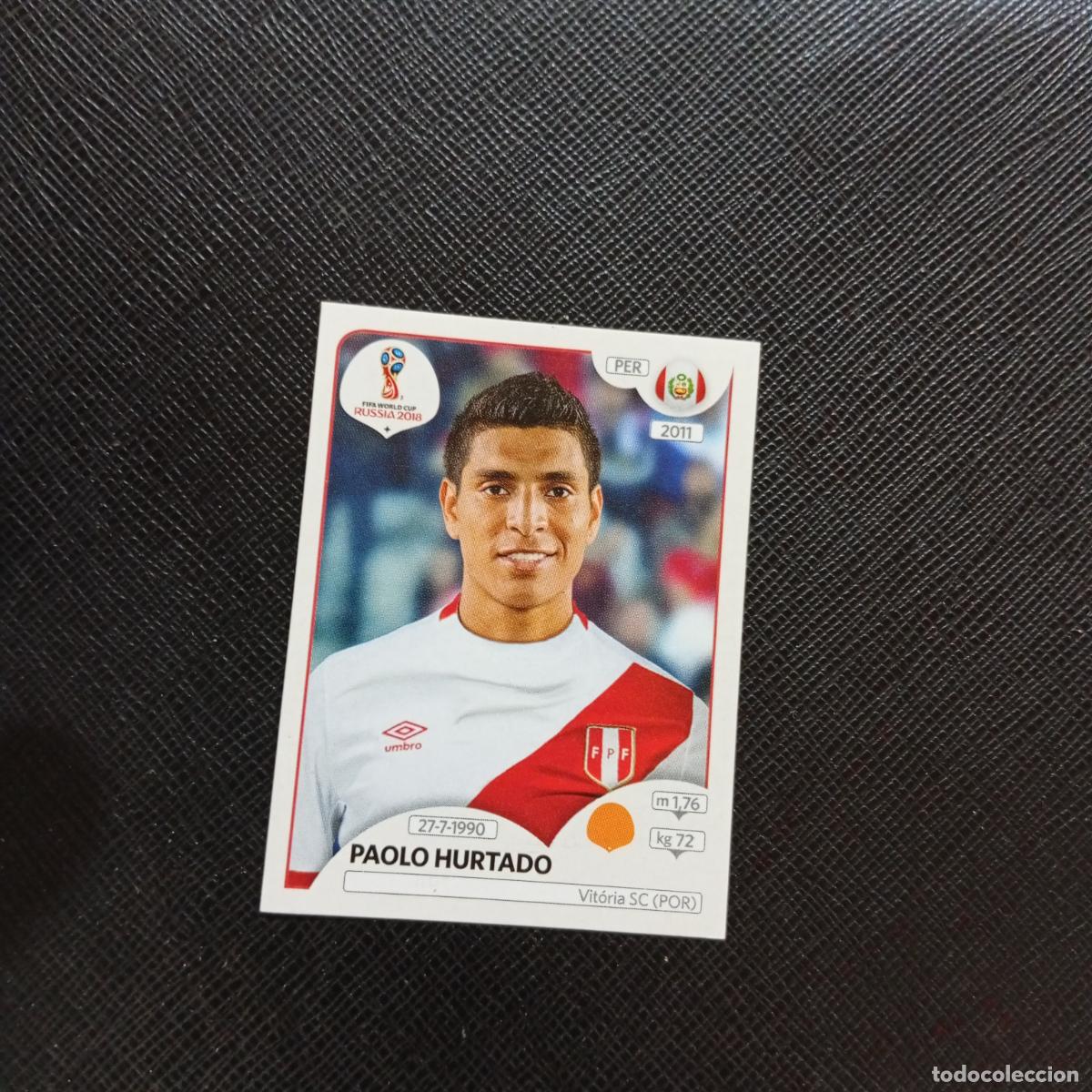 Cromos de f&uacute;tbol: 247 PAOLO HURTADO PERU PANINI MUNDIAL RUSIA 2018 CROMO FUTBOL 18 - SIN PEGAR - CJ2