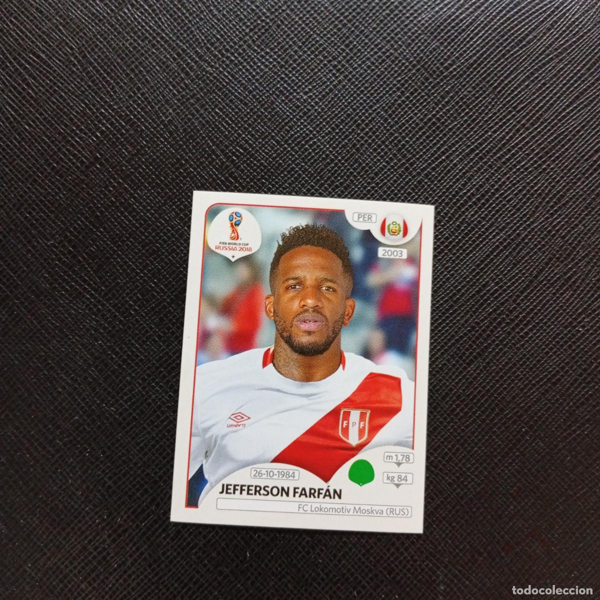 Fu&szlig;ball-Sticker: 249 JEFFERSON FARFAN PERU PANINI MUNDIAL RUSIA 2018 CROMO FUTBOL 18 - SIN PEGAR - CJ2