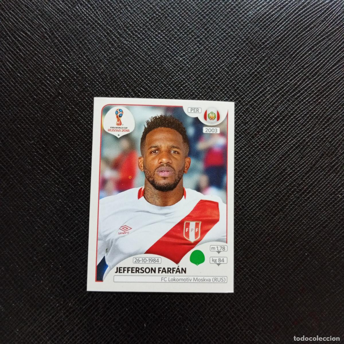 Fu&szlig;ball-Sticker: 249 JEFFERSON FARFAN PERU PANINI MUNDIAL RUSIA 2018 CROMO FUTBOL 18 - SIN PEGAR - CJ2 .