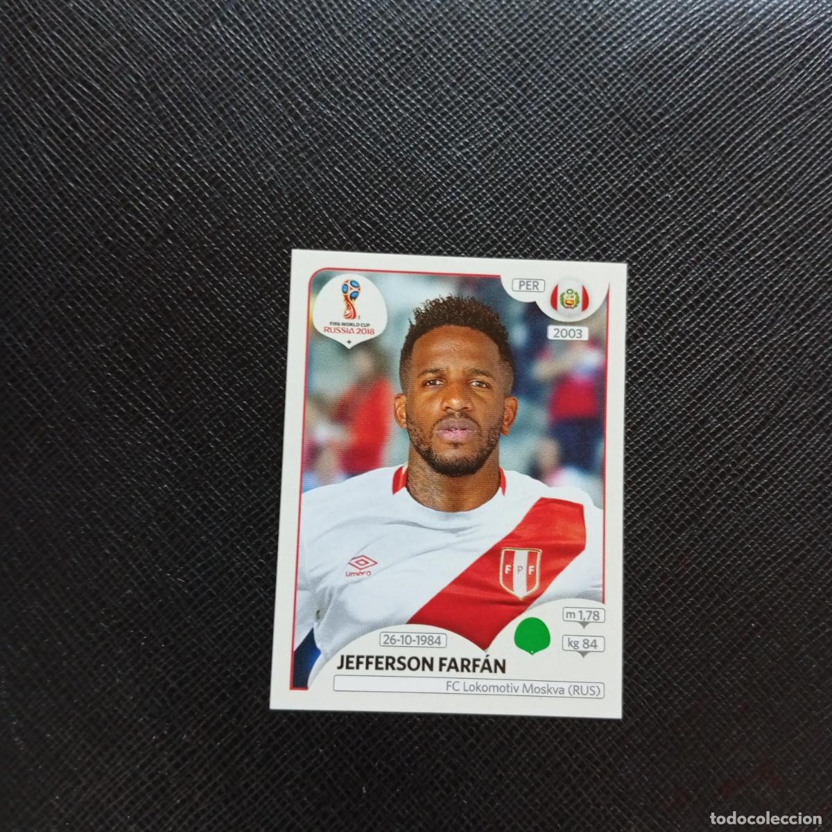 Fu&szlig;ball-Sticker: 249 JEFFERSON FARFAN PERU PANINI MUNDIAL RUSIA 2018 CROMO FUTBOL 18 - SIN PEGAR - CJ2 ..