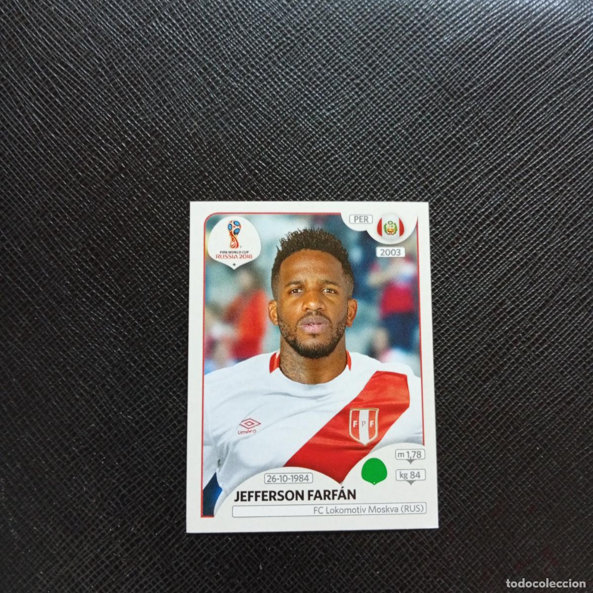 Fu&szlig;ball-Sticker: 249 JEFFERSON FARFAN PERU PANINI MUNDIAL RUSIA 2018 CROMO FUTBOL 18 - SIN PEGAR - CJ2 ..