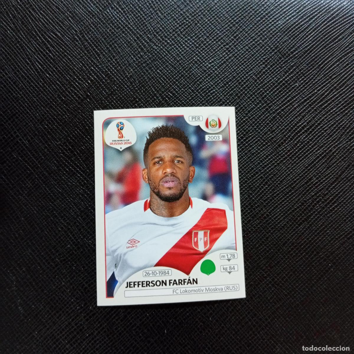 Fu&szlig;ball-Sticker: 249 JEFFERSON FARFAN PERU PANINI MUNDIAL RUSIA 2018 CROMO FUTBOL 18 - SIN PEGAR - CJ2 ...