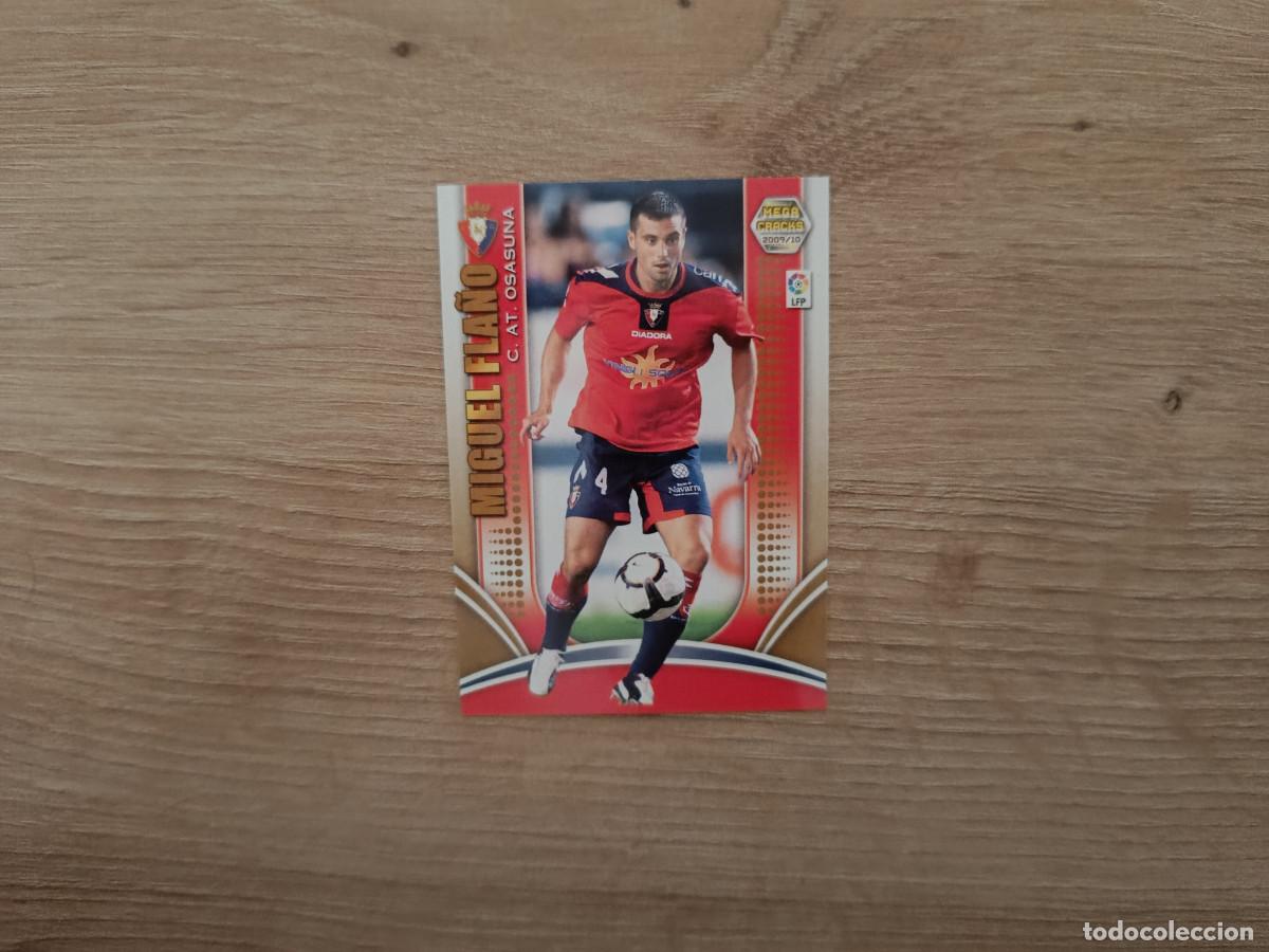 Figurine di Calcio: CROMO DE FUTBOL PANINI MIGUEL FLA&Ntilde;O 184 OSASUNA MEGACRACKS 2009 2010 09 10 D726