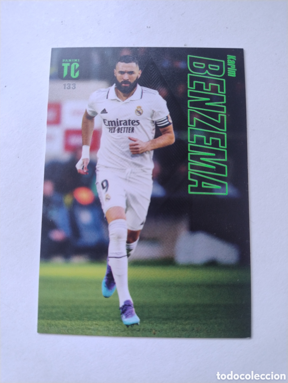 Cromos de f&uacute;tbol: 133 - Benzema - Real Madrid - Panini Top Class 2022