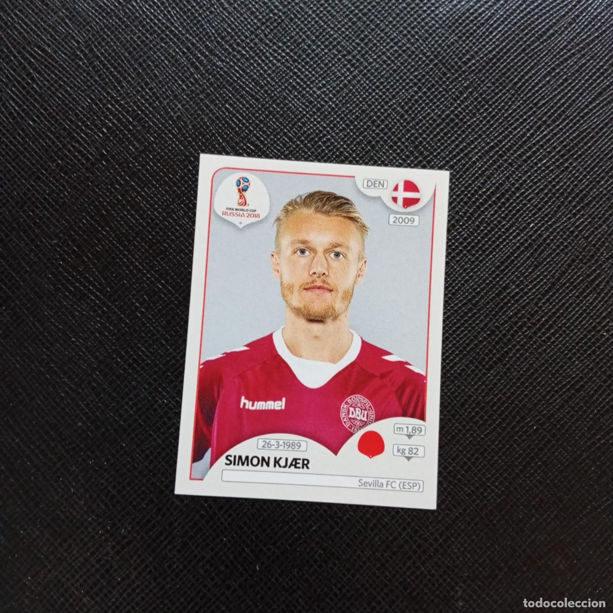 Cromos de Futebol: 256 SIMON KJAER DINAMARCA PANINI MUNDIAL RUSIA 2018 CROMO FUTBOL 18 - SIN PEGAR - CJ2