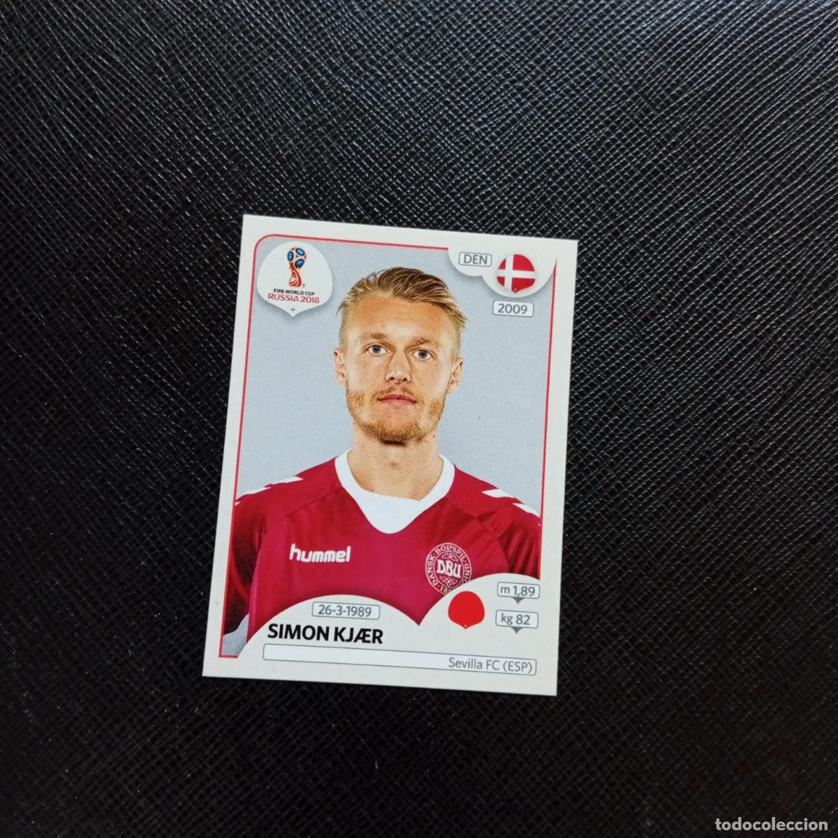 Cromos de Futebol: 256 SIMON KJAER DINAMARCA PANINI MUNDIAL RUSIA 2018 CROMO FUTBOL 18 - SIN PEGAR - CJ2 .