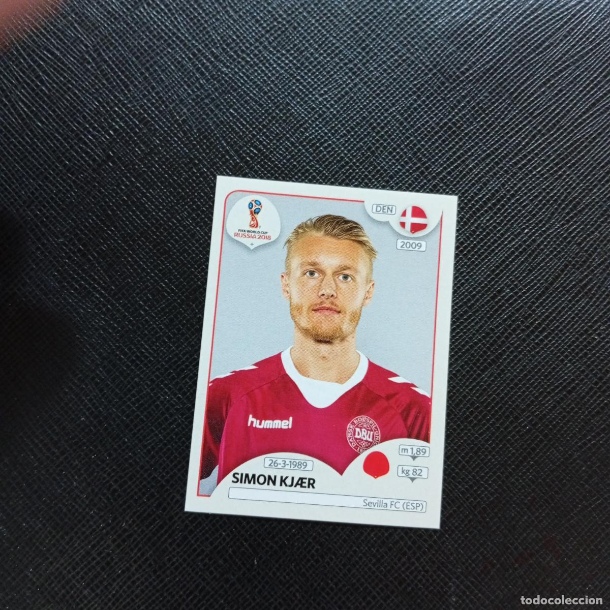 Cromos de Futebol: 256 SIMON KJAER DINAMARCA PANINI MUNDIAL RUSIA 2018 CROMO FUTBOL 18 - SIN PEGAR - CJ2 .