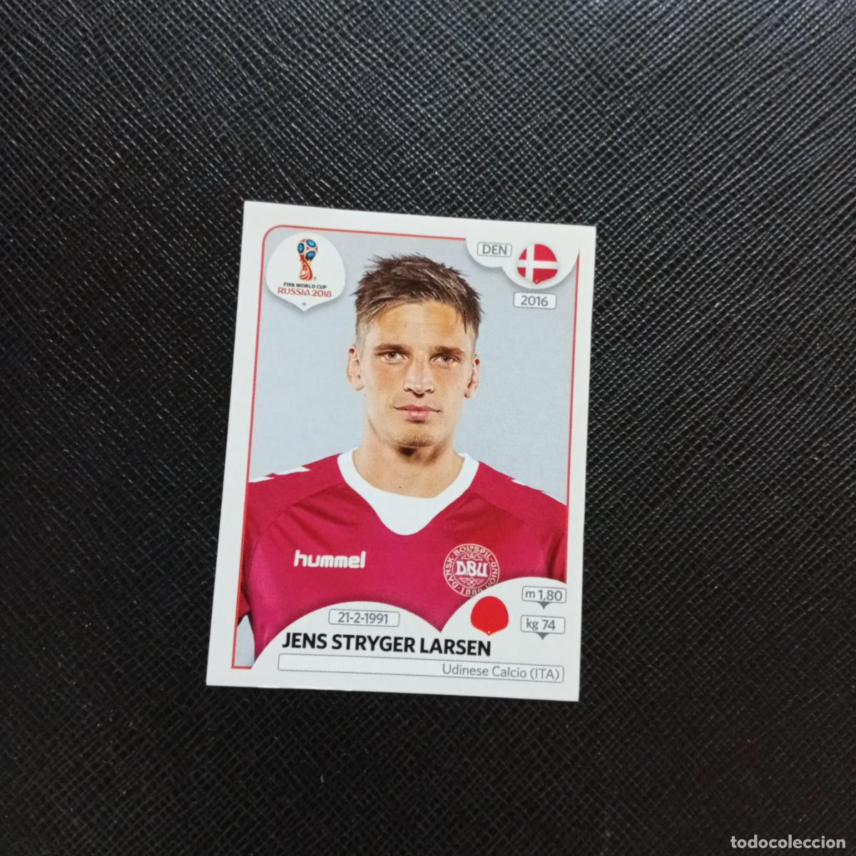 Fu&szlig;ball-Sticker: 260 JENS STRYGEN LARSEN DINAMARCA PANINI MUNDIAL RUSIA 2018 CROMO FUTBOL 18 - SIN PEGAR - CJ2