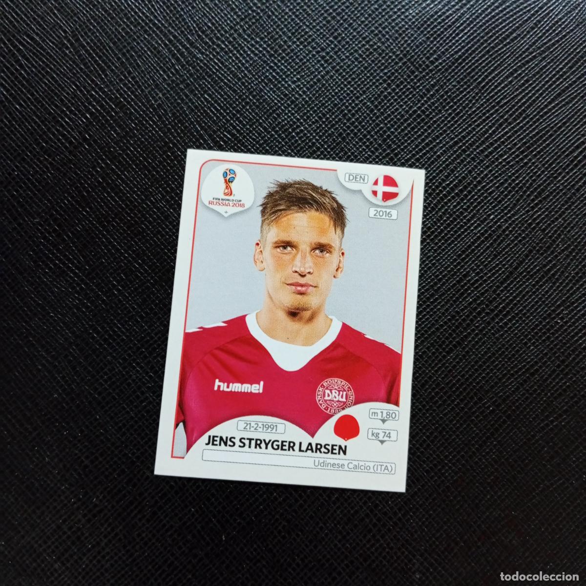 Fu&szlig;ball-Sticker: 260 JENS STRYGEN LARSEN DINAMARCA PANINI MUNDIAL RUSIA 2018 CROMO FUTBOL 18 - SIN PEGAR - CJ2