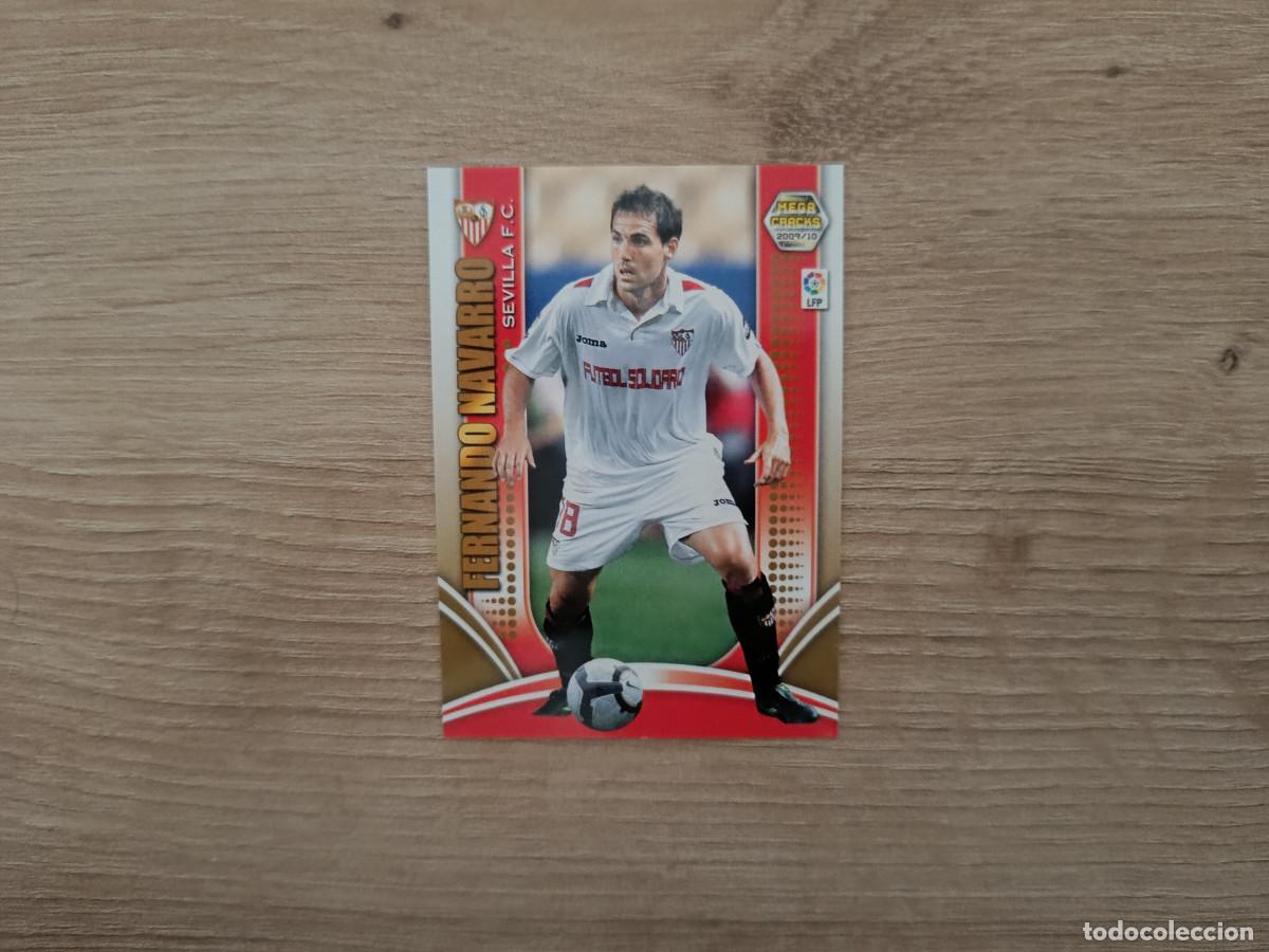 Figurine di Calcio: CROMO DE FUTBOL PANINI FERNANDO NAVARRO 223 SEVILLA MEGACRACKS 2009 2010 09 10 D726